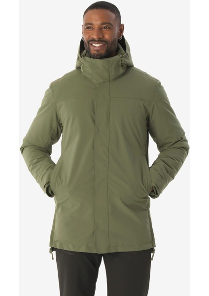 Quechua Erkek Sıcak Tutan Outdoor Yağmurluk - Yeşil - NH500 -10 °c