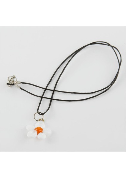 Ds-Derin Papatya Cam Kolye-Beyaz modelleri