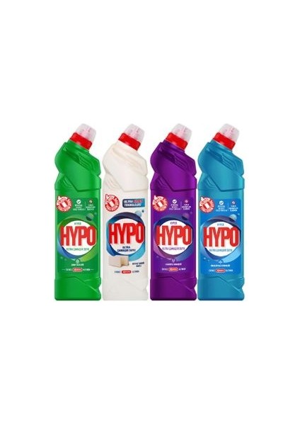 Hyper Hypo Ultra Çamaşır Suyu 750 G x 4 Adet
