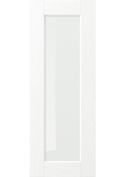 Cam Kapak, Beyaz-Ahşap Görünümlü, 30X80 cm