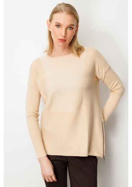 65318 Onteks Yanı Fermuarlı Kazak