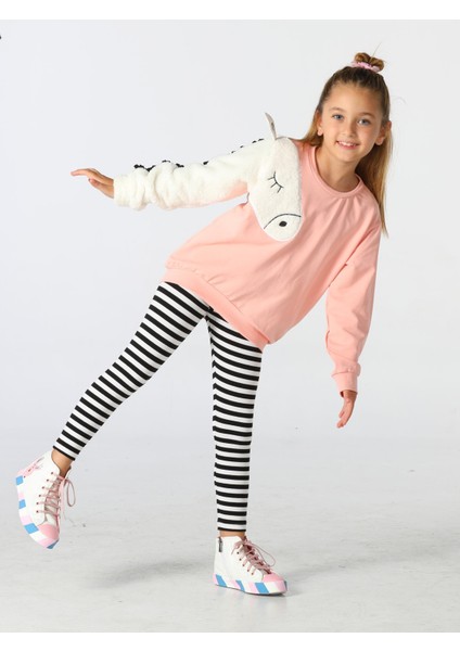 Unicorn Kollu Yumoş Sweat-Tayt Takım indirimleri