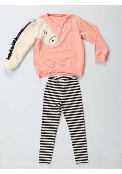 Unicorn Kollu Yumoş Sweat-Tayt Takım