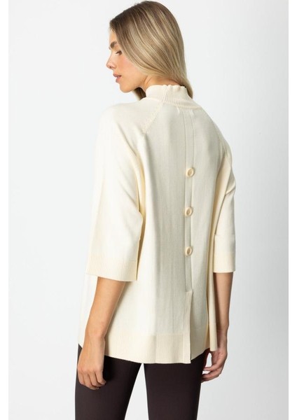 65310 Onteks Arkası Düğmeli Yırtmaçlı Yarım Balıkçı Salaş Kazak fırsatları