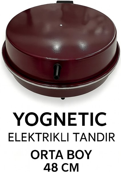 Elektrikli Tandır | Ekmek Yapma Makinesi | Statik Boyalı Çok Amaçlı Pişirici - 48 CM