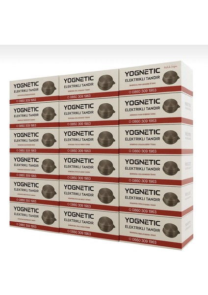 Elektrikli Tandır | Ekmek Yapma Makinesi | Statik Boyalı Çok Amaçlı Pişirici - 48 CM