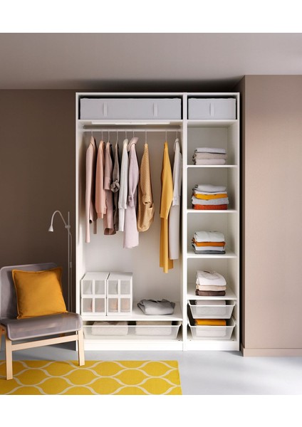 Açık Gardırop, Beyaz, 150X58X236 cm fiyatları