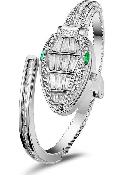 Blgari Yılan Kelepçe Kadın Kol Saati, Kapaklı,taş Işlemeli Kadın Saat modelleri