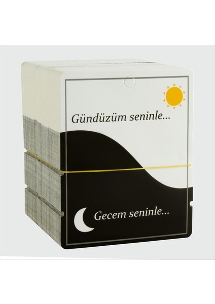Ds-Derin 2li Gece Gündüz Bileklik Kartı-Siyah