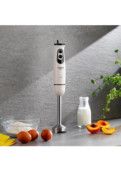 Çok Renkli Çubuk Blender, Krem Renkli, Hızlı ve Kolay Kullanım, Dayanıklı Tasarım