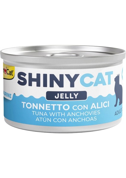 Elit Gimcat Shinycat Jelly Ançüezli ve Ton Balıklı Kedi Konservesi 70GR