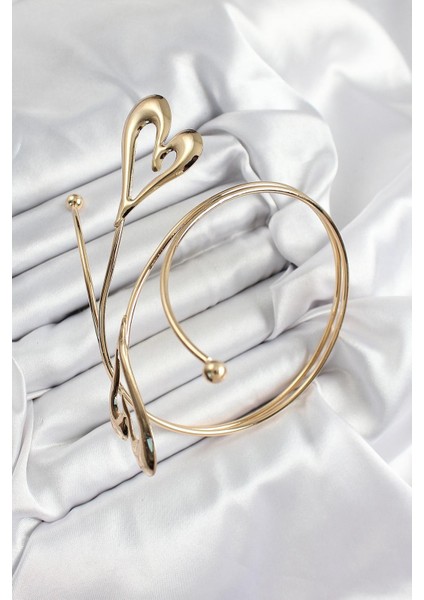 Kalp Model Gold Kadın Pazu Bilekliği fiyatları