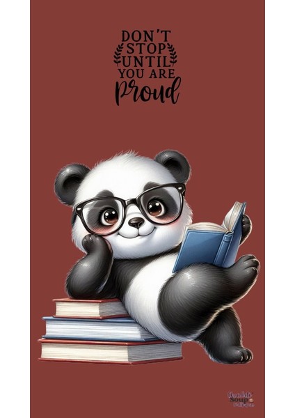 Çocuk Odası Kreş Kitap Okuyan Panda Ev Duvar Salon Güzellik Salonu Ofis Dükkan Dekarasyon Kanvas Tablo fiyatları