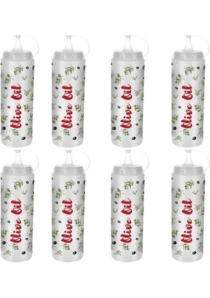 Bfs Şeffaf Kapaklı Sızdırmaz Yağlık Sosluk Şişesi Plastik Yağdanlık Master Chef AP-9471