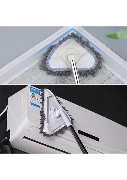 Bfs Teleskopik Saplı 150 cm Üçgen Mop Cam Duvar Tavan Fayans Parke Temizleyici Mop modelleri