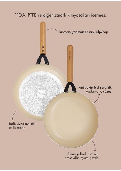 Cucina Di Mia Indüksiyon Tabanlı Seramik Tencere Seti 17 Parça modelleri