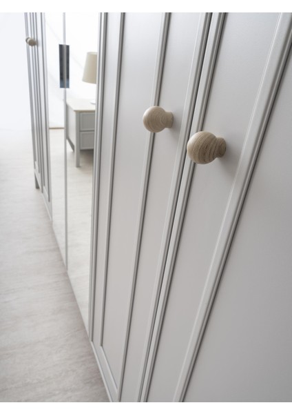 Yakamoz 6 Kapaklı Aynalı Elbise Dolabı Gardrop 253X64X213 modelleri