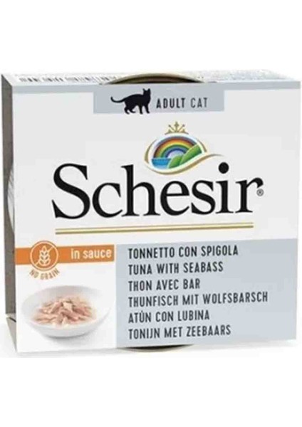 Elit Schesir Tahılsız Ton Balığı ve Levrekli Yetişkin Kedi Konservesi 70GR