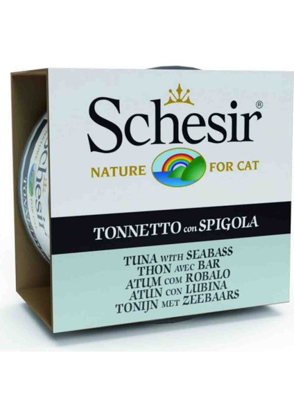 Elit Schesir Cat Jelly Ton Balıklı ve Levrekli Balıklı Yetişkin Kedi Konservesi 85GR