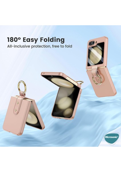 Samsung Galaxy Z Flip 7 Kılıf Ring Fall Magsafe Titanyum