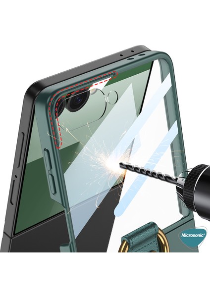 Samsung Galaxy Z Flip 7 Kılıf Ring Fall Magsafe Gri fırsatları