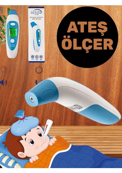 Kulak & Alın Ateş Ölçer, Temassız ve Pratik, Acura