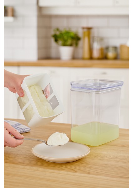 Süzme Yoğurt Filtresi ile Evde Yoğurt Keyfi! 2 Ad Kapasite 2.2lt fırsatları