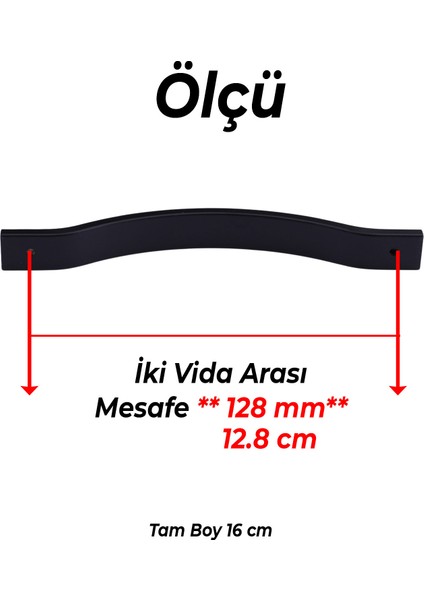 Akasya Siyah Metal 128 mm 10LU Set Mobilya Kulpu Çizgili Model Dayanıklı Uzun Ömürlü Modern Tasarım modelleri