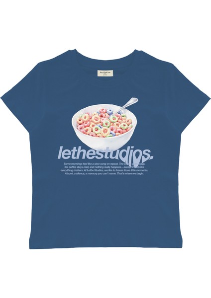 Dreams Baskılı Baby Tee Crop Top