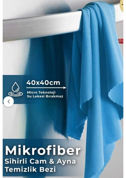 Mikrofiber 4'lü 40*40 Su Emici Iz Bırakmayan Antibakteriyel Cam Temizlik Bezi Seti fiyatları