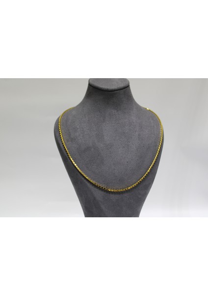 14 Ayar Altın Modern Pullu Zincir Modeli Kolye