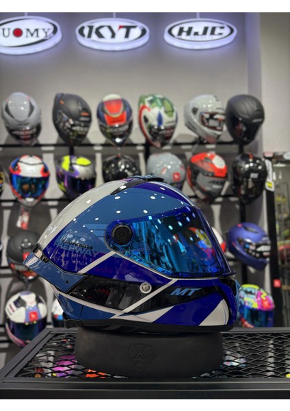 Thunder 4 Gloss Blue Kask (Şeffaf Vizörlü) fırsatları