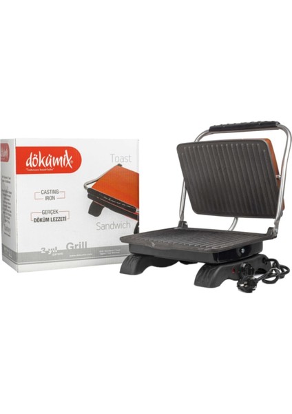 Organik Demir Döküm Tost Makinesi 1800W, Çok Renkli, Kaplamasız, Şık ve Dayanıklı indirimleri