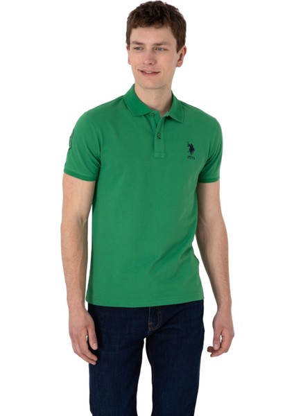 Erkek Slim Fit Polo Yaka Basic Tişört
