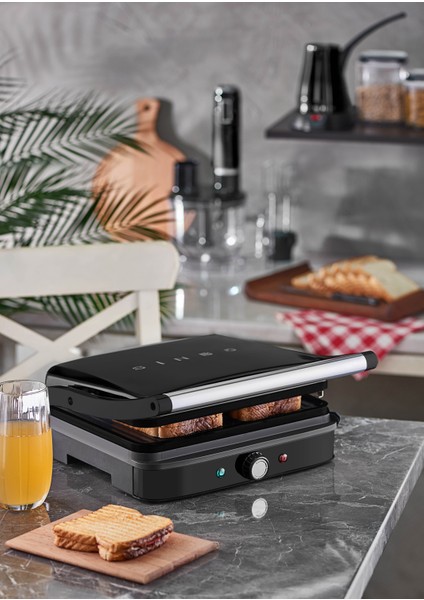 2000W Mat Siyah Tost Makinesi, Pratik ve Şık Tasarım fiyatları