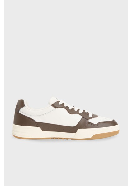 Tommy Jeans Logolu Deri Sneaker Ayakkabı Erkek Ayakkabı EM0EM01443 0lı