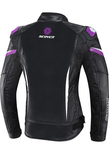 JK153W Purple 4 Mevsim Kadın Deri Mont modelleri