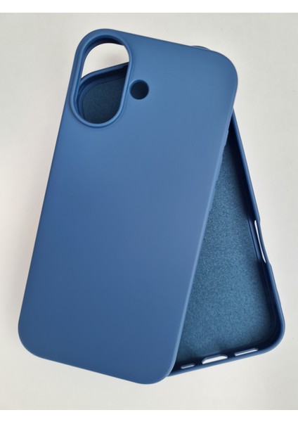 iPhone 17 ile Uyumlu Lansman Içi Kadife Esnek Soft Silikon Kılıf