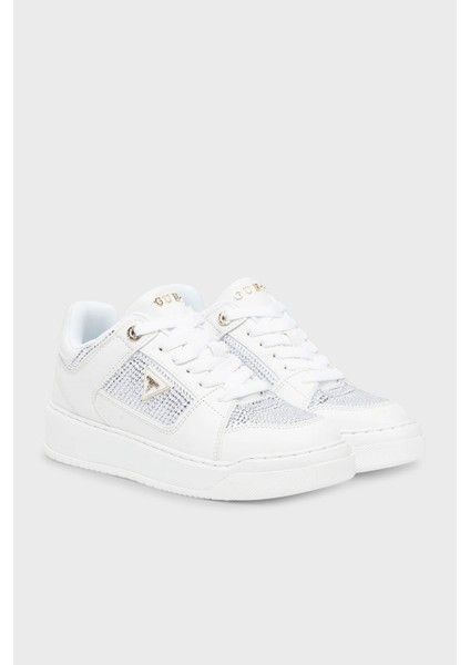 Delove2 Taş Detaylı Logolu Sneaker Ayakkabı FLTDL2LEA12 Bayan Ayakkabı Fltdl2 LEA12 Whıte fiyatları