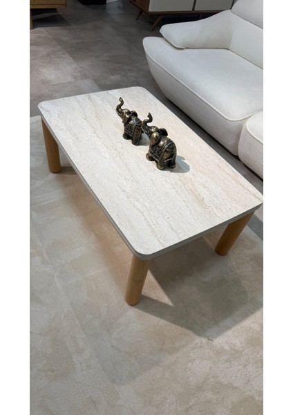 Traverten Orta Sehpa Bohem Ceviz Ayak fiyatları