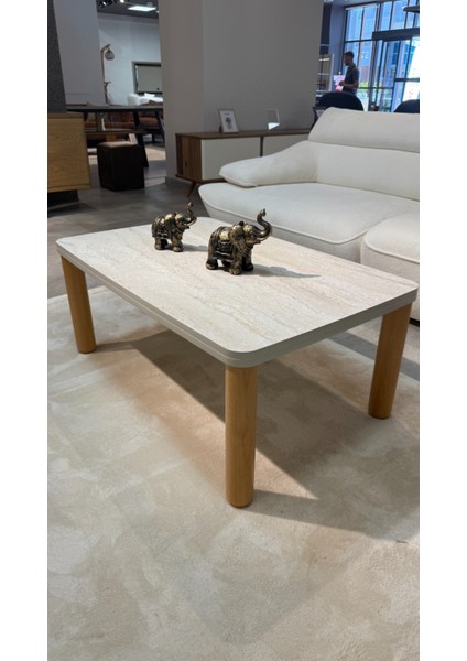 Traverten Orta Sehpa Bohem Ceviz Ayak modelleri