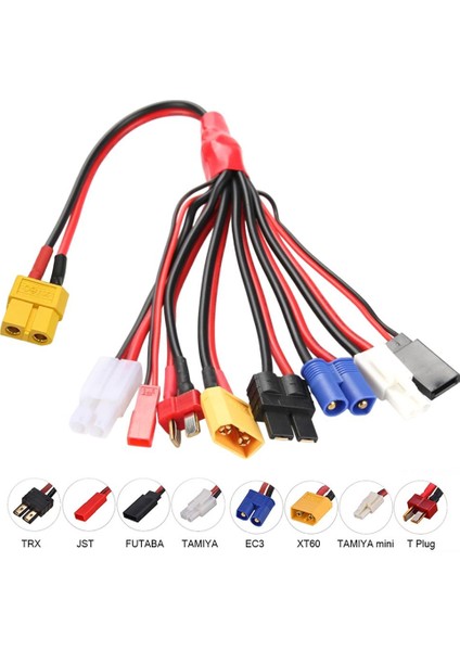 PM-24266 Htrc 8 In 1 Lipo Batarya Banana Şarj Kablo Seti fırsatları