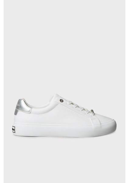 Logolu Deri Sneaker Ayakkabı HW0HW026780LC Bayan Ayakkabı HW0HW02678 0lc