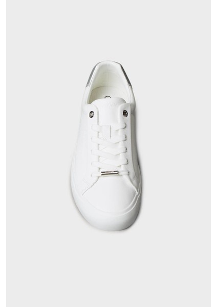 Logolu Deri Sneaker Ayakkabı HW0HW026780LC Bayan Ayakkabı HW0HW02678 0lc fırsatları