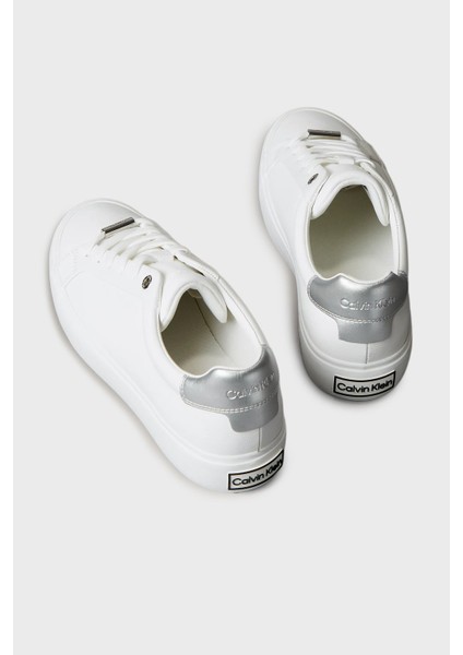 Logolu Deri Sneaker Ayakkabı HW0HW026780LC Bayan Ayakkabı HW0HW02678 0lc indirimleri