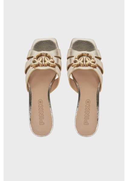 Logolu Pencereli Gold Terlik Bayan Terlik SD0313 P049 Z22 fırsatları