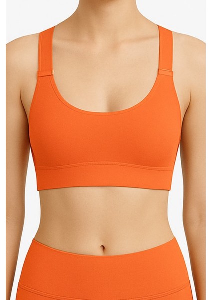 Kadın V Yaka Modal Dikişsiz Ayarlanabilir Askılı Lazer Kesim Bralet Sporcu Sütyeni