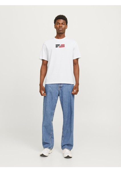 Bisiklet Yaka Logo Baskili Tisört - Corp