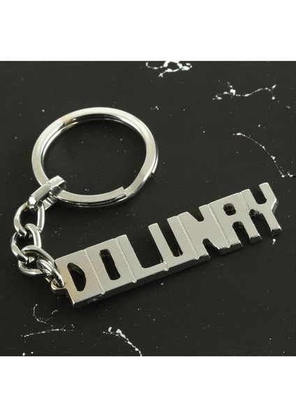 Ds-Derin Dolunay Isimli Anahtarlık-Gümüş Rengi