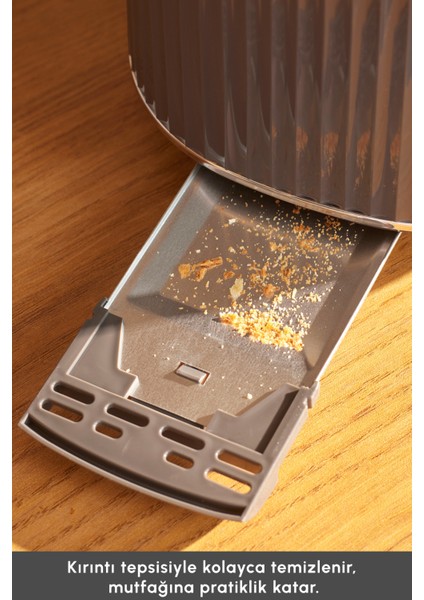 Gri Renkli 2 Dilim Kapasiteli Ekmek Kızartma Makinesi indirimleri